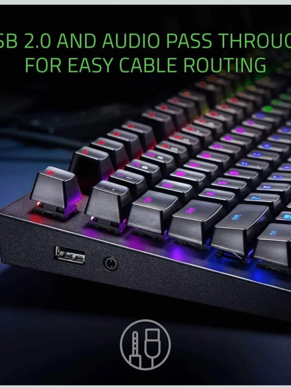 Razer Black Wired Mechanical Keyboard — Black
